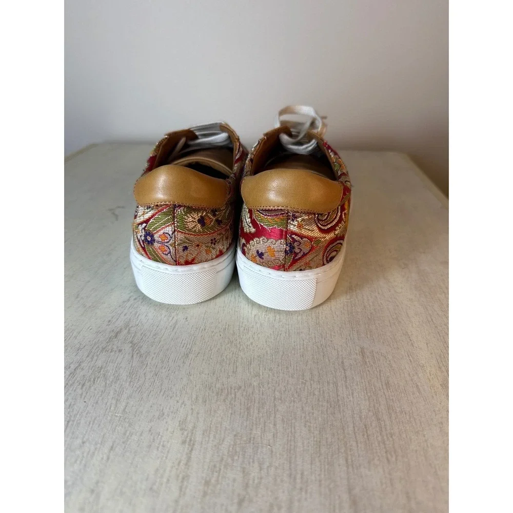 Taft Eden Paisley Jacquard Low Top Sneakers Men Size 42 Handcrafted in Spain New